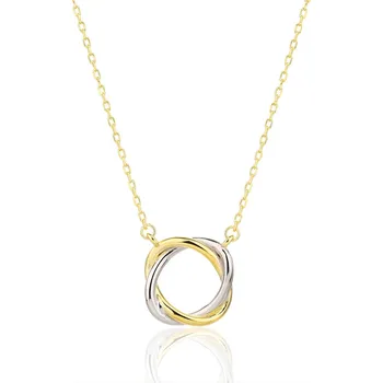 Řetízek BEALIO BEALIO 13995 Stříbrný náhrdelník ZLATÉ PROPOJENÍ Délka řetízku: 40+5 cm 03-13995-3796 Stříbrný