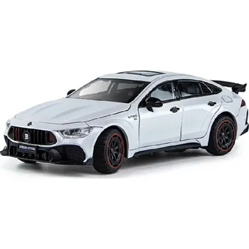 autíčko Mercedes Benz Brabus G 900 kovový model hračka na baterie světla zvuk 1:24 Bílá