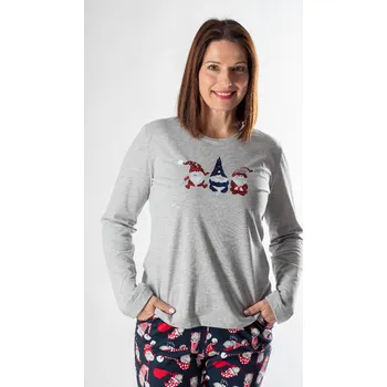 Dámské pyžamo FAVAB Dámské pyžamo s dlouhými rukávy MIYANA Skřítek 106 I potisk Velikost výrobku: XL