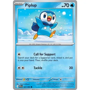 Sběratelská karetní hra Piplup 027/094 - Phantasmal Flames Typ karty: Reverse Holo