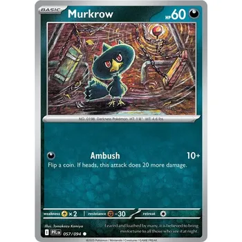 Sběratelská karetní hra Murkrow 057/094 - Phantasmal Flames Typ karty: Non-Holo