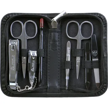 Černá manikúra 8-ti dílná sada v černém koženém pouzdře L 52130 MC, Kellermann