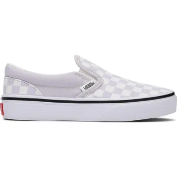 Chlapecké tenisky tenisky dětské VANS Classic Slip-On COLOR THEORY CHECKERBOARD Lilac Mist - 34