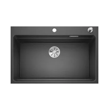 Granitový dřez Blanco ETAGON 8 InFino Silgranit černá s excentrem+pojezdy - 525892