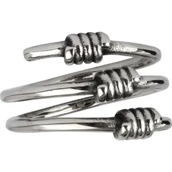 Prsten Prsten chirurgická ocel OSTNATÝ DRÁT BARBED WIRE ECHT-SR1218 Velikost: 59