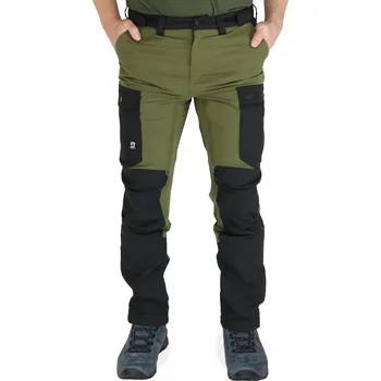 Pánské kalhoty Asoto Abisko pánské outdoor kalhoty pohodlné olivové DWR voděodpudivé Stretch 3XL