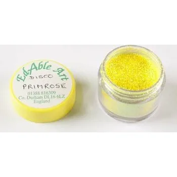 Jedlá dekorace na dort Třpyt dekorační disco Primrose
