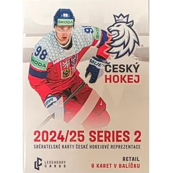 Sběratelská karetní hra Hokejové karty Český hokej 2024/25 Series 2 Retail Balíček