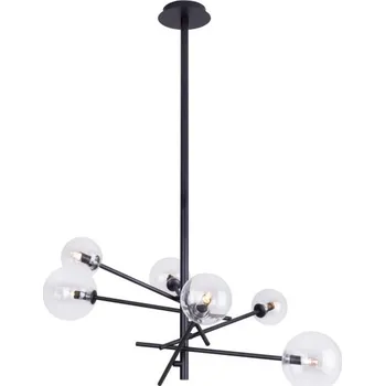 Maxlight P0395 Závěsné svítidlo LOLLIPOP černé + čiré sklo