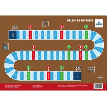 Desková hra Desková didaktická hra Dělení se zbytkem - Martin Staněk