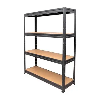 Skříňka na nářadí Regál pro vysoké zatížení STIER, nosnost police 600 kg, 1770 x 1200 x 450 mm , černý - B STIER