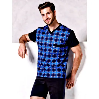 Pánské pyžamo Pánské Pyžamo Krátké FOLTÝN PK 485 Velikost: 6XL