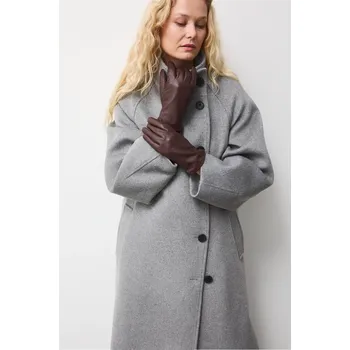 Rukavice Kožené rukavice Medicine dámské, hnědá barva RW25-RED709 89X, vel. L/XL