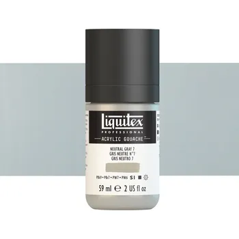 Vodová barva Akryl kvašová barva Liquitex - Neutral Gray 7