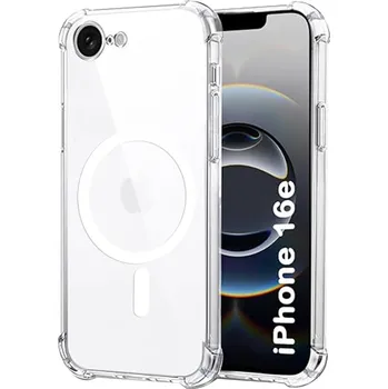 Pouzdro na mobilní telefon Techsuit Shockproof Clear Silicone MagSafe pro iPhone 16e průhledný
