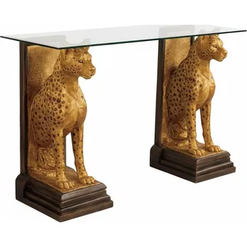 Konferenční stolek Swedörn Zlatý konzolový stůl s gepardy Royal Egypt