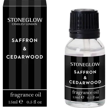 Stoneglow Saffron & Cedarwood Vonný olej do aromalampy, 15 ml