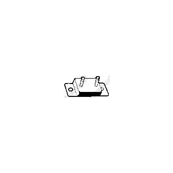 QWP Zarážka tlumiče výfuku QWP WEX9387