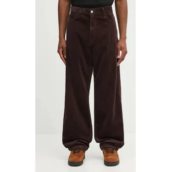 Pánské kalhoty Bavlněné kalhoty Carhartt WIP Landon Pant pánské, hnědá barva, I032297.33H02, 29, 89X