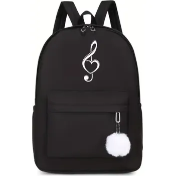 Černý batoh - houslový klíč