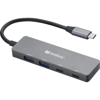 USB hub Sandberg USB-C Hub 2x USB-A + 2x USB-C