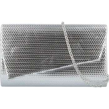 Kabelka Módní dámské psaníčko Michelle Moon Astra, stříbrné