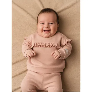 Pánská mikina Sinsay - Mikina s volánkem - pastelová růžová - 0791T-03X - 0791T-03X-68