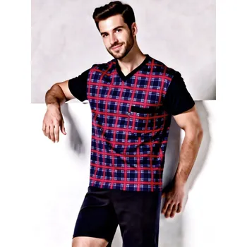 Pánské pyžamo Pánské Pyžamo Krátké FOLTÝN PK 486 Velikost: 6XL