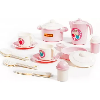 Dětská kuchyňka Růžová kuchyňská sada pro dvě osoby