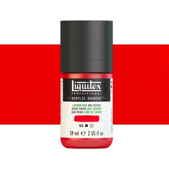 Vodová barva Akryl kvašová barva Liquitex - Cadmium-Free Red Medium