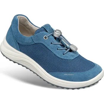 Dámská zdravotní obuv Dámské sportovní tenisky se stahovacím šněrováním, useň a textilie, modrá: 39