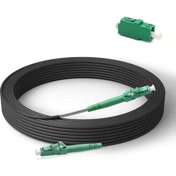 Síťový kabel Pancéřový optický kabel 5 m LC/APC na LC/APC, Simplex SingleMode 9/125 μm