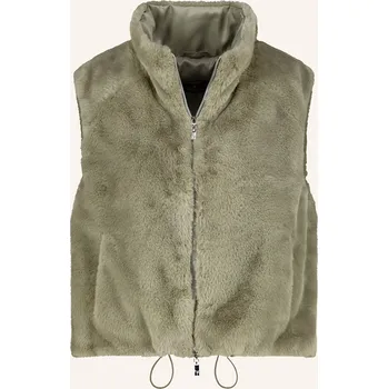 Dámská vesta Monari Dámská Vesta Z Umělé Kožešiny, olivová, 38