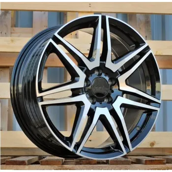 Alu kolo Alu kola Racing Line YF7075, 19x8 5x112 ET52, černá + leštění (zátěžová)