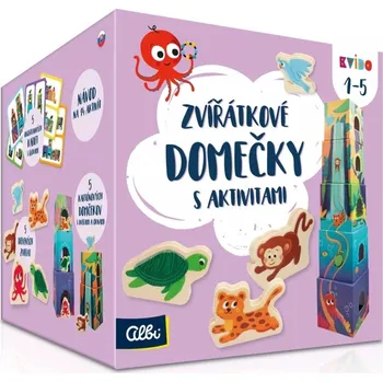 Společenská hra Zvířátkové domečky s aktivitami - Kvído