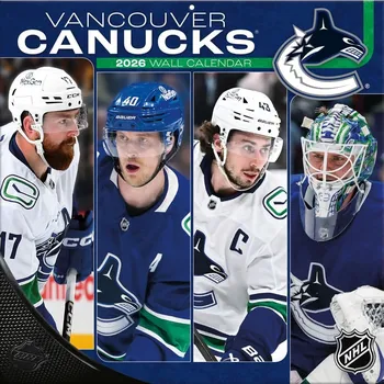 Kalendář JF Turner Kalendář Vancouver Canucks NHL 2026 Wall Calendar