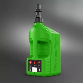 Kanystr Kanystr na benzín TUFF JUG CONTAINER JUG CONTAINER VIEW STRIP W/RIPPER CAP barva zelená, obsah 20 litrů (rychlotankovací kanystr na pohonné hmoty)