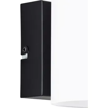 Nástěnné svítidlo Brilliant G99238A76 Nástěnné svítidlo PAVE černé + opálové sklo, IP44