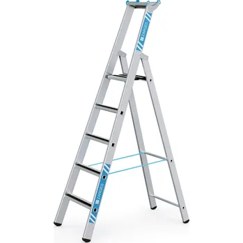 Žebřík R13 step S stupňový stojací žebřík, eloxovaný