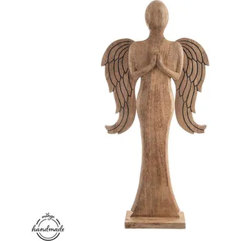 Vánoční dekorace Orion 351860 anděl 77,5 cm mangové dřevo