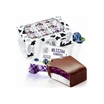 Mléčné obláčky borůvkové příchuti v polevě 200 g