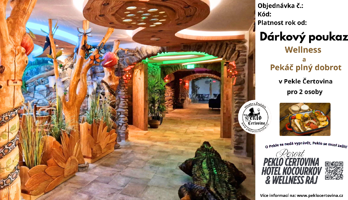Pekáč plný dobrot a vstup do wellness pro 2 osoby