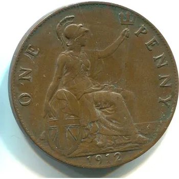 VELKÁ BRITÁNIE. 1 penny 1912. KM-810