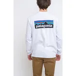 Patagonia M's L/S P-6 Logo Responsibili-Tee White M