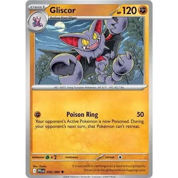 Karetní hra Gliscor 050/094 - Phantasmal Flames Typ karty: Non-Holo