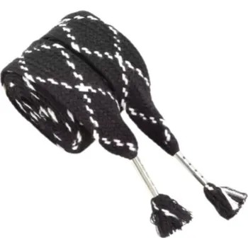 Tkaničky do bot Tkaničky do bot s prošíváním, jeden pár - Černé, 140 cm