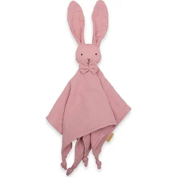 NEW BABY Mušelínová podložka na spaní Rabbit pink 30x30 růžová