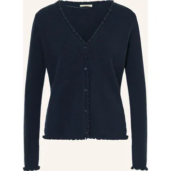Dámský svetr Lilienfels Dámský Pletený Kardigan Z Kašmíru, tmavě modrá, 40
