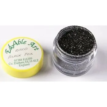 Jedlá dekorace na dort Třpyt dekorační disco Black Fox