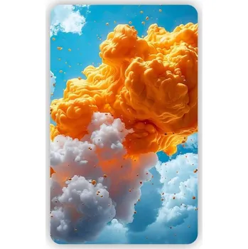 Dekorativní magnet Magnetka 89x55mm ve tvaru obdélníku - barevný oblak